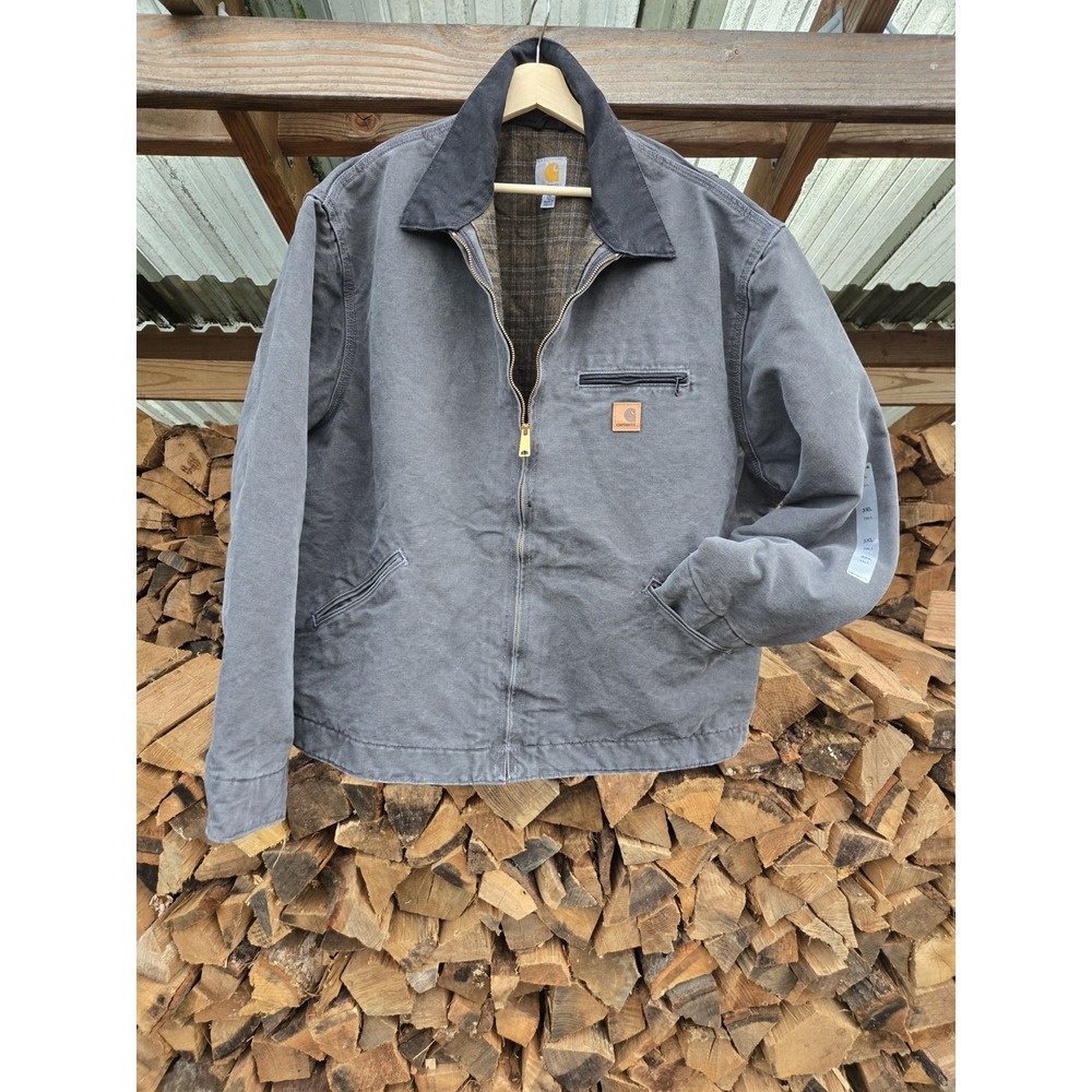 NWOT CARHARTT DETROIT Blanket Lining Jacket J97 GVL Mens 3XL Tall